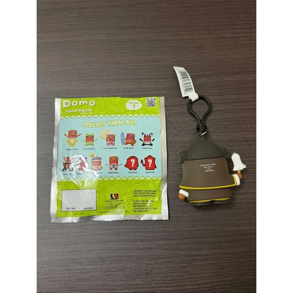 Domo Costumes Figural Bag Clip Keychain CHASE - Oishi Kuranosuke Domo